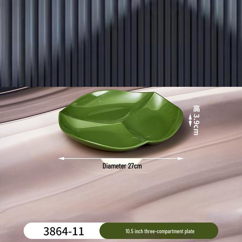 Commercial Melamine 3-Compartment Plate