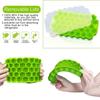 1 37-grid Silicone Ice Cube Mold with Cover Cellular Mesh Stackable DIY Ice Mold Reusable Food Grade Kitchen Utensils