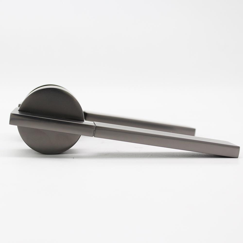 Latest Design Door Hardware Decorative Gun Metal Door Knob Handle Linear Shape Door Handle for Mechanical Split Lock