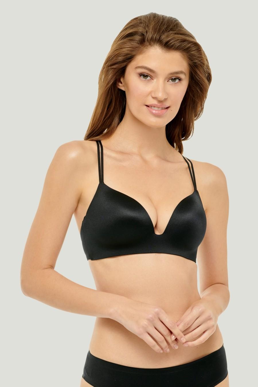 

Бюстгальтер push-up Marc & Andre (65101) 85D прозорий колір чорний