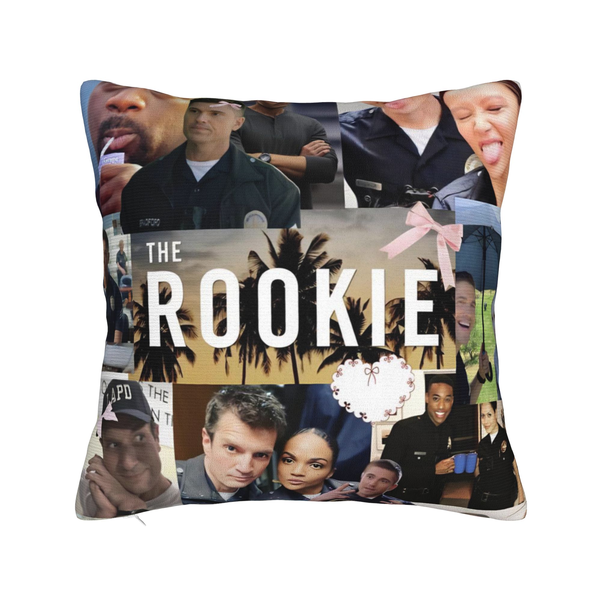 

Decorative Pillow Cover The Rookie TV Show Product Bed Pillow Case Cover Zippered Multi-Size 12x12Inch