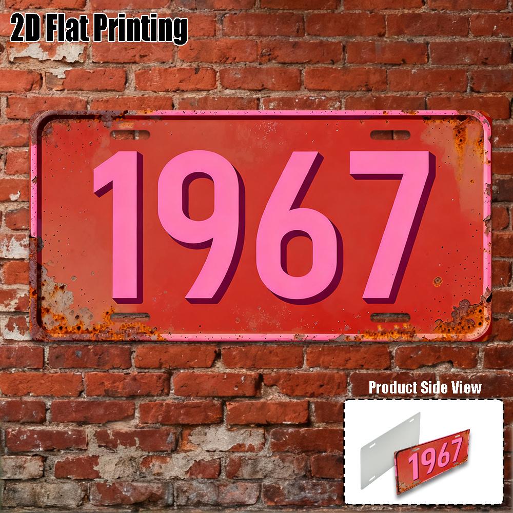 

D Flat Vintage Industrial Wall Plaque Suitable for Home Cafe or Outdoor Distressed Kriva Palanka Metal Sign Retro T 15x30cm(5.9x7.8inch)