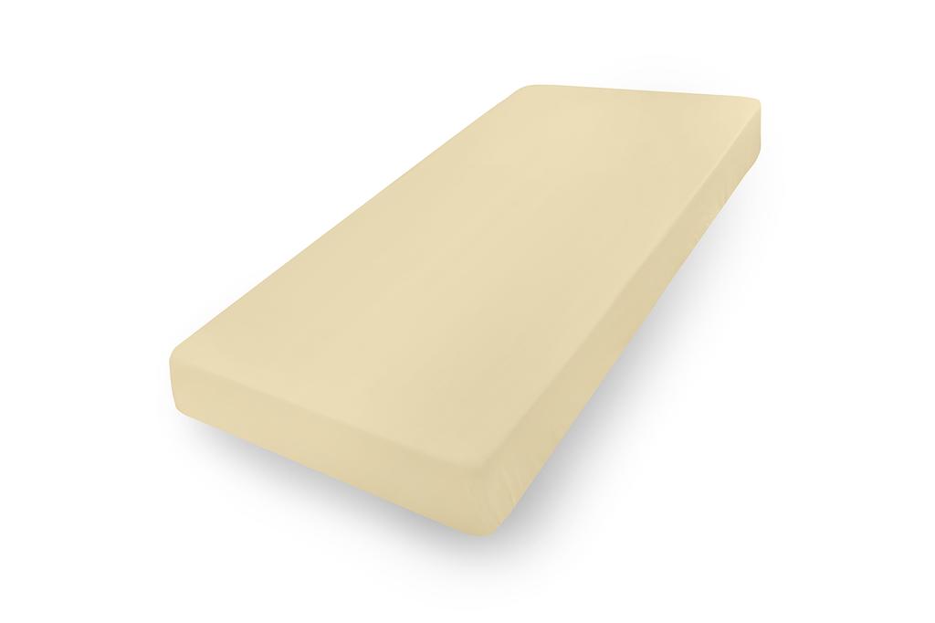 Jersey sheet with lycra 110x190 120x200x30 light beige matex