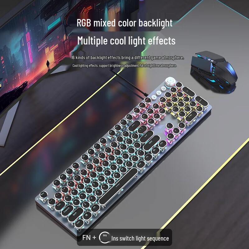 SooPii Wired Mechanical Keyboard and Mouse Set