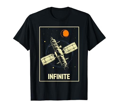 Infinite Space Station Star T-Shirt (Vintage Retro Cosmos)
