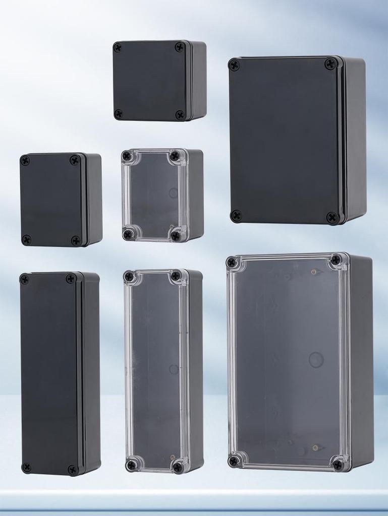 Transparent Waterproof ABS Plastic Junction Box for Indoor/Outdoor Power Supply & Monitor