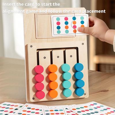 Montessori Öğrenme Oyuncakları Ahşap Renk Eşleştirme Bulmacaları Mantık Oyunu Çocuklar Meşgul Tahtası Erken Eğitim Oyuncağı Bebek Renk Biliş Oyuncakları