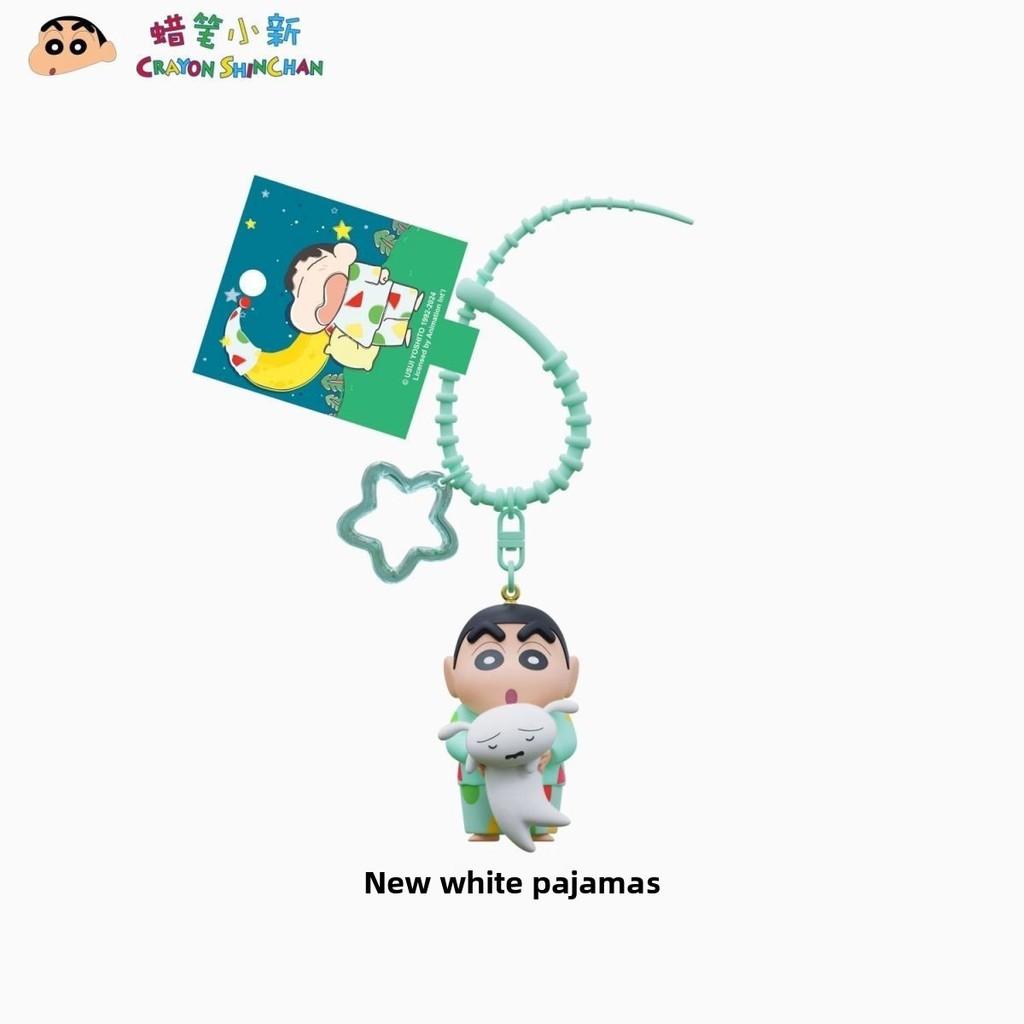 Shin Crayon Chan Nightwear Superman Cartoon Resin Keychain Gifts Pendant