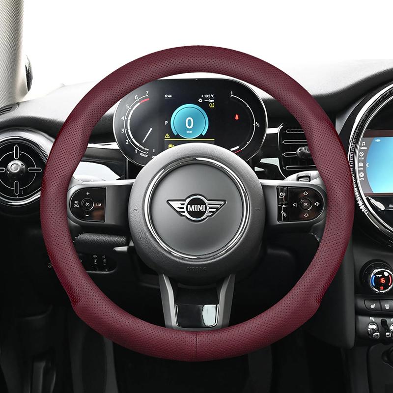 Housse de volant de voiture en cuir, pour BMW Mini GT 164 R50 R56 R53 R55 F60 F54 R60 Countryman Cooper U25, accessoires