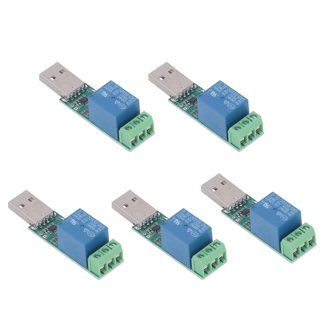5Pcs Relay Module Driver Free 1 Channel Control Switch Controller Board for PC Computer 5V