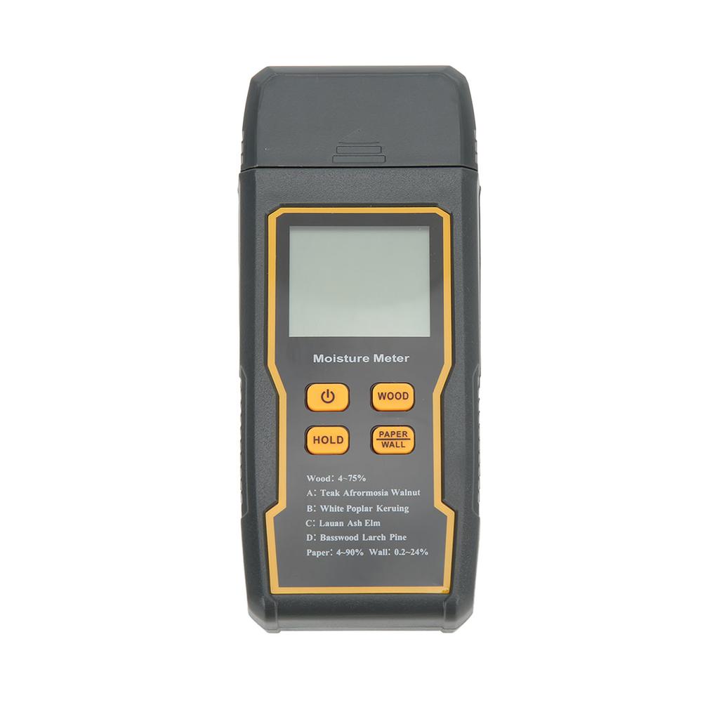 Pin Type Digital Moisture Meter 4 Measurement Modes Backlight LCD Display Auto Power Off for Wood