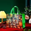 Christmas Santa Claus Non-Woven Gift Bag - Festive Cross-Border Handbag