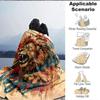 1pc Lion Art Blanket, Lightweight Flannel Throw Blanket for Sofa, Bed, Travel, Camping, Living Room, Office, Couch007