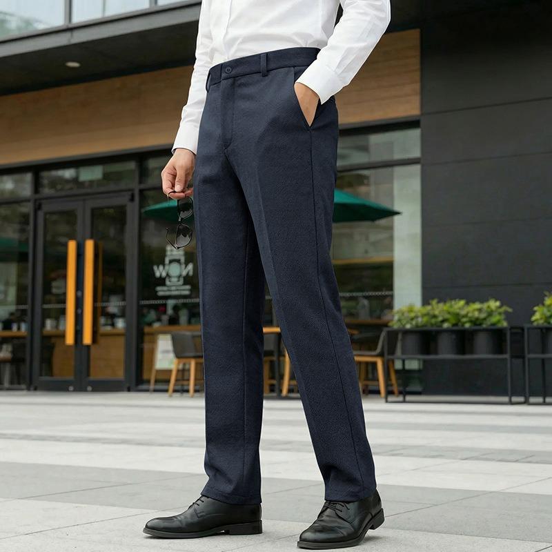 Men s Navy Blue Textured Slim Fit Business Office Dress Pants S темно-синий