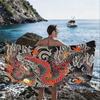 Black and Red Dragon Tattoo High-Definition Digital Print Beach Towel,Perfect Halloween and Christmas Digital Print Beach Towels