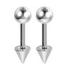 2/5/10Pcs Medical Stainless Steel Labret, Lip Piercing Jewelry Tragus Cartilage Ear Studs Earrings For Women / Men Trend