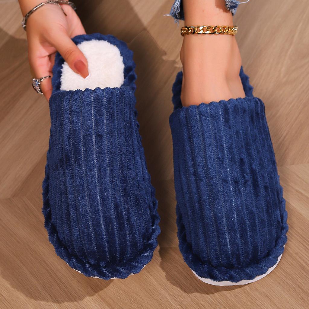 Women's Round Headed Warm Indoor Slippers