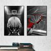 Modern Basketball Player Sneakers Poster Black White Decorative Paintings Canvas Wall Art Photos Pictures Living Room Home Decor
