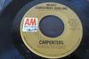 7inch Record CARPENTERS  Merry Christmas Darling AM1236S AM 1970 Canada Rock Used