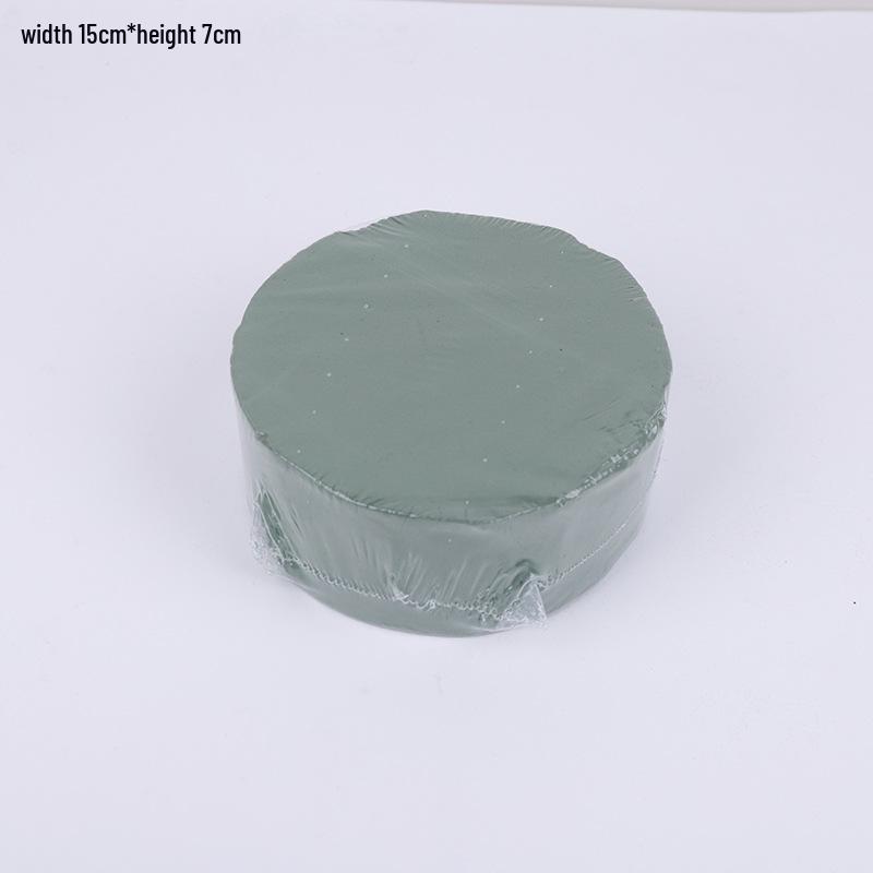 Mini Round Floral Foam Block for Fresh Flower Bouquets - Water-Absorbing Sponge for DIY Floral Art