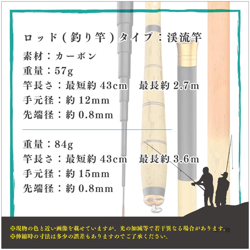 NET-O Mountain Stream Fishing Rod, Compact, Backpack-Type, 42cm (3.6cm) Storage