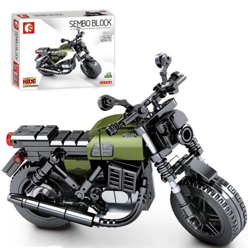 Lego Motocross Bausteine Spielzeug Kinder Pädagogisches Zusammengebautes Offroad-Rennmotorrad Spielzeug