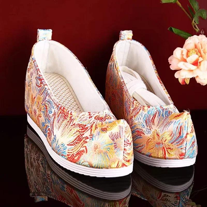 100*90Cm Damask Silk Satin Brocade Jacquard Fabric Vintage Colorful Floral for Sewing Coat Curtain Tablecloth Sofa Skirt Clothes