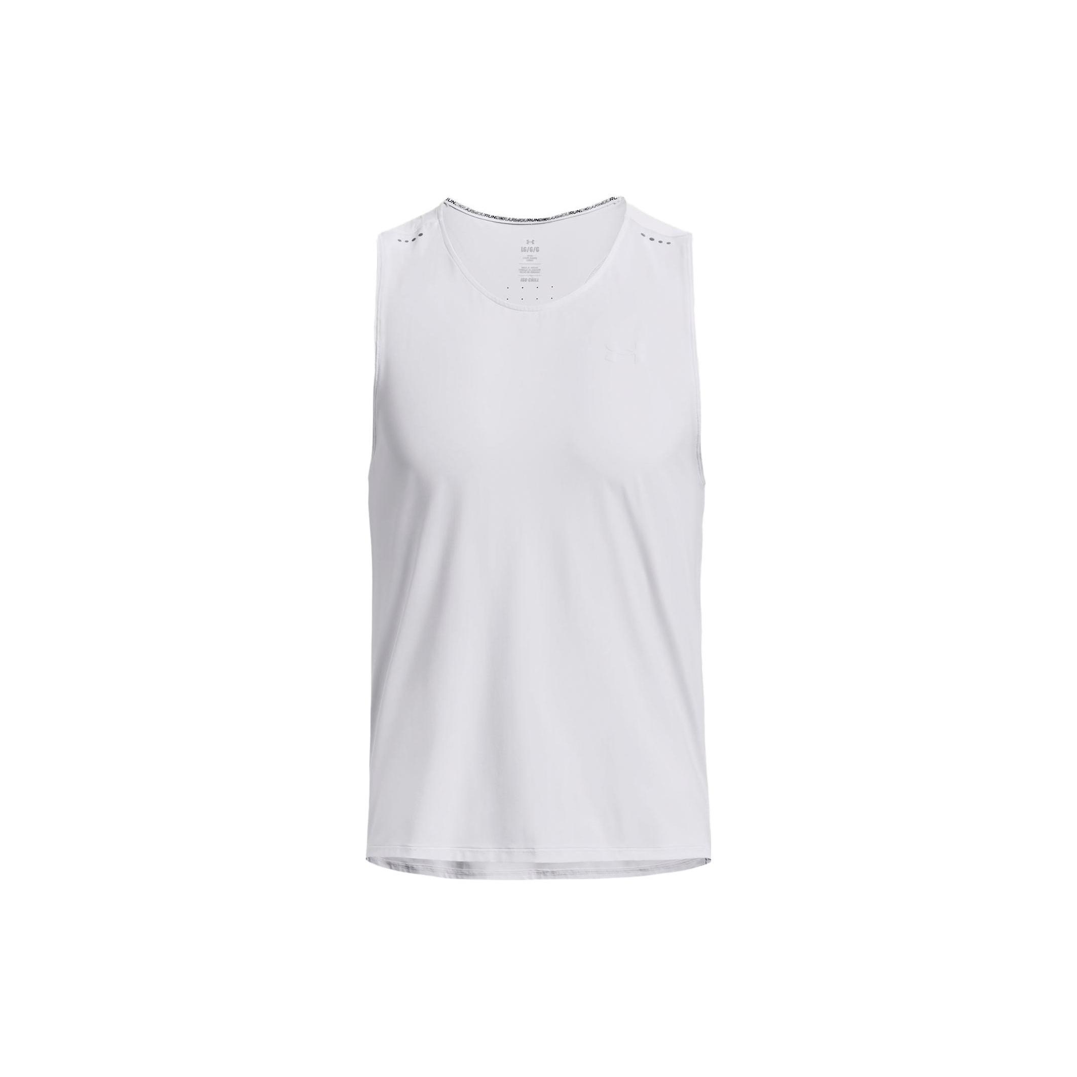 Under Armour Iso-Chill Laser Running Tank White Men s 1376519-100 XXL