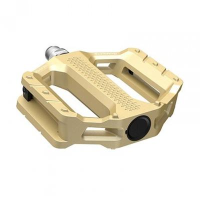 SHIMANO Aluminum Flat Pedal Gold Pd Ef202