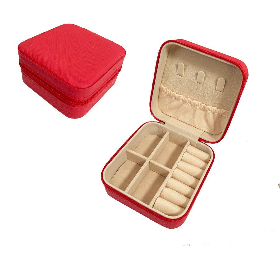Koreanische Version einfacher Schmuckschatulle, für Ringe, Ohrringe, Kleinigkeiten, Aufbewahrungsbox, reisefreundliche tragbare kleine quadratische Box, sofort verfügbar.