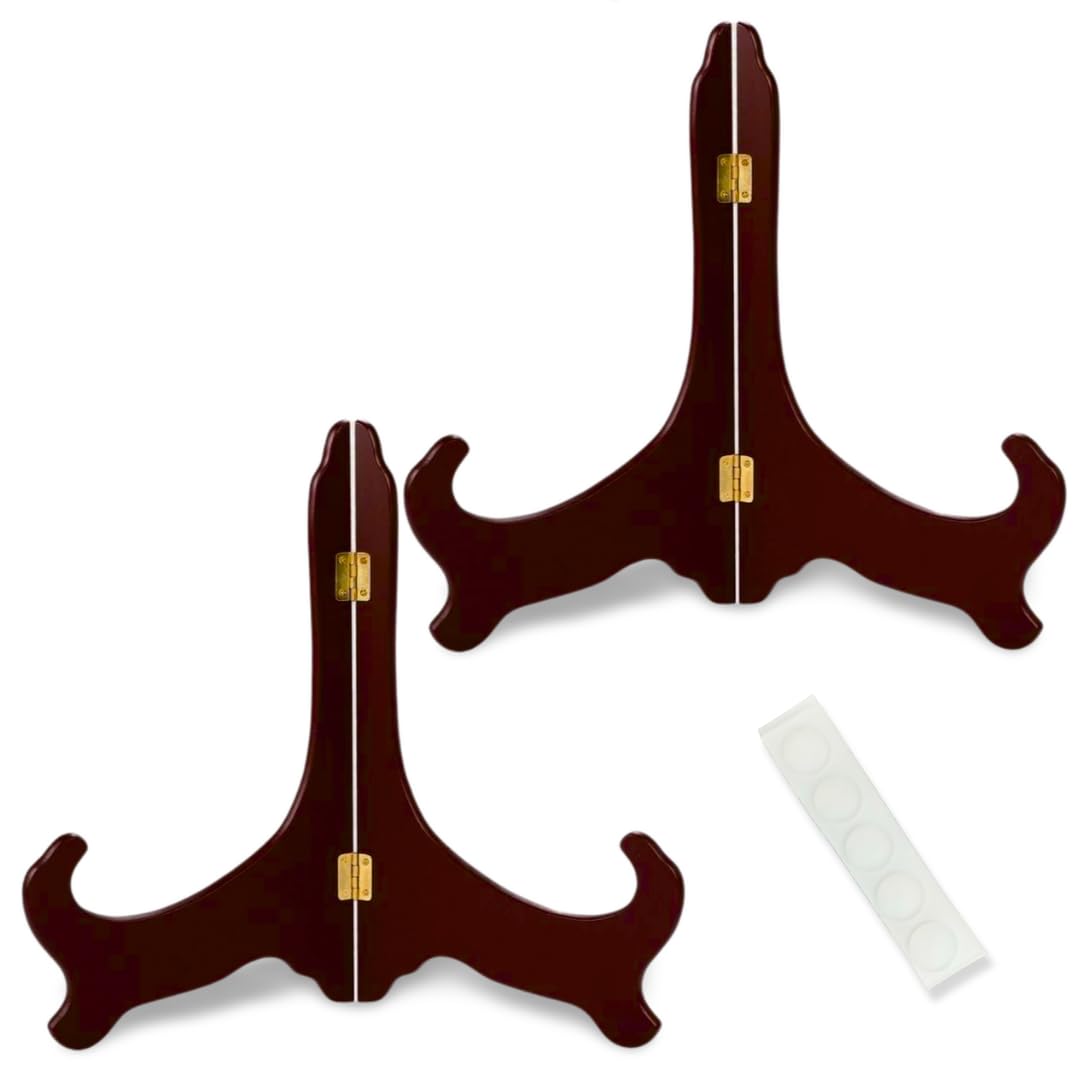 

Uccellino Large Wooden Photo Frame, 30m, 4x4 A4 Frame, Dark Brown (Set of 2)