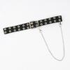 Canvas Chain Belt With Floral Cutouts For Men And Women