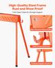 Saw Horses, 2 Pack Folding Work Horses, 299.4 Kg Load Capacity Sawhorse with Heavy Duty Legs, All-Metal Portable Saw Horse with Non-Slip Foot Pads,