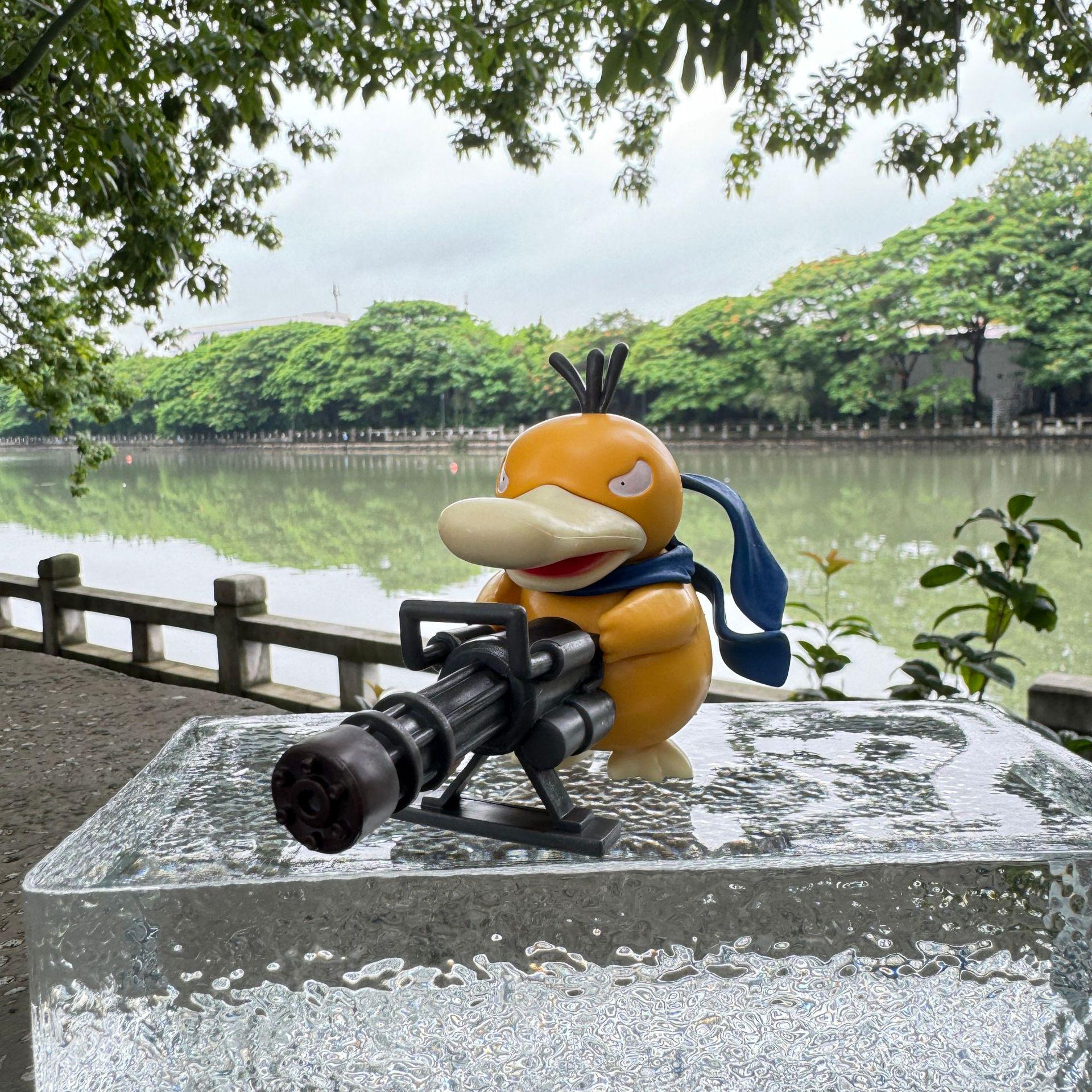 

Мини Гатлинг-ган Псидак Украшение для автомобиля - Модель аниме-фигурки Покемона