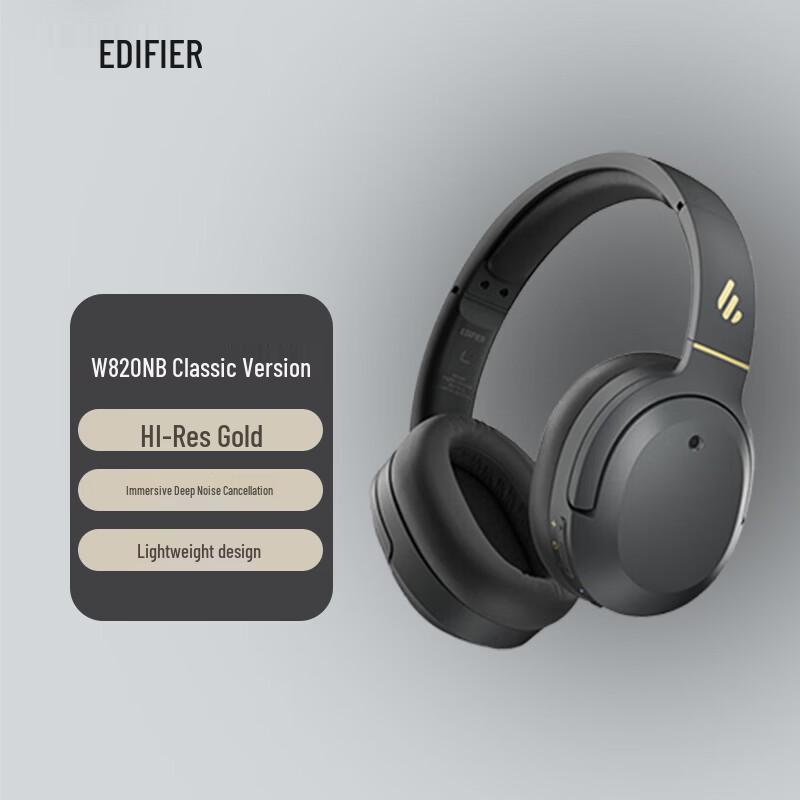 

EDIFIER W820NB Classic Edition Over-Ear ANC Bluetooth Headphones