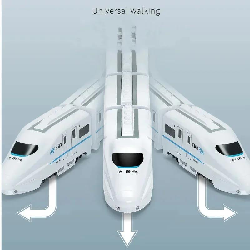 DIY Simulation Train Electric Car - Kids Sound & Light Model Toy, Ideal Birthday Gift for Boys Girls
