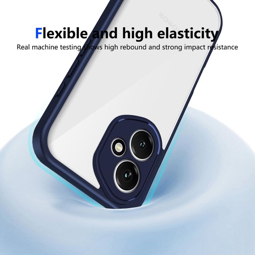 Clear Soft Frame Phone Case for Honor 400 Pro X8C X9B X6C X7C X9C X60 Pro Magic 6 Lite Shockproof Cover Hard Acrylic Back Shell