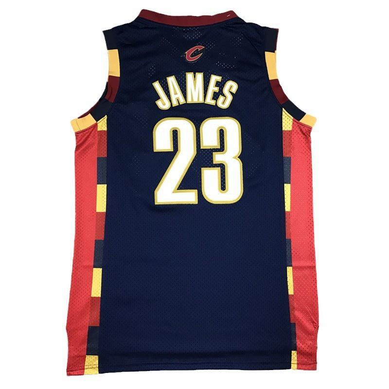 Men Women Basketball Tank Top Cleveland Cavaliers Retro 23 Orange Red Navy Blue Breathable Modal Sport Vest