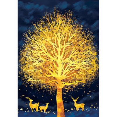 Quebra-cabeça de 1000 peças - Golden Tree 2, quebra-cabeça coreano popular