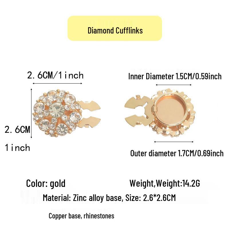 Exclusivas Abotoaduras de Pérola com Cravejamento de Diamantes: Acessórios Elegantes para Botões de Jaqueta e Camisa