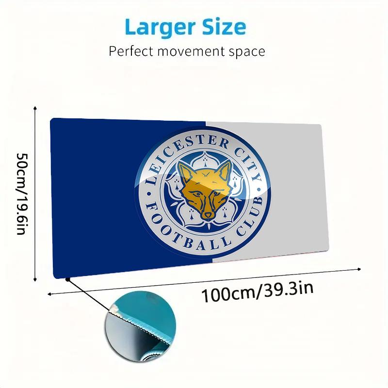Leicester City Football Club2 Print Cushion Non-slip Laptop Tablet Big Mousepad XXL Mat Mini PC Playmat With Lock edge
