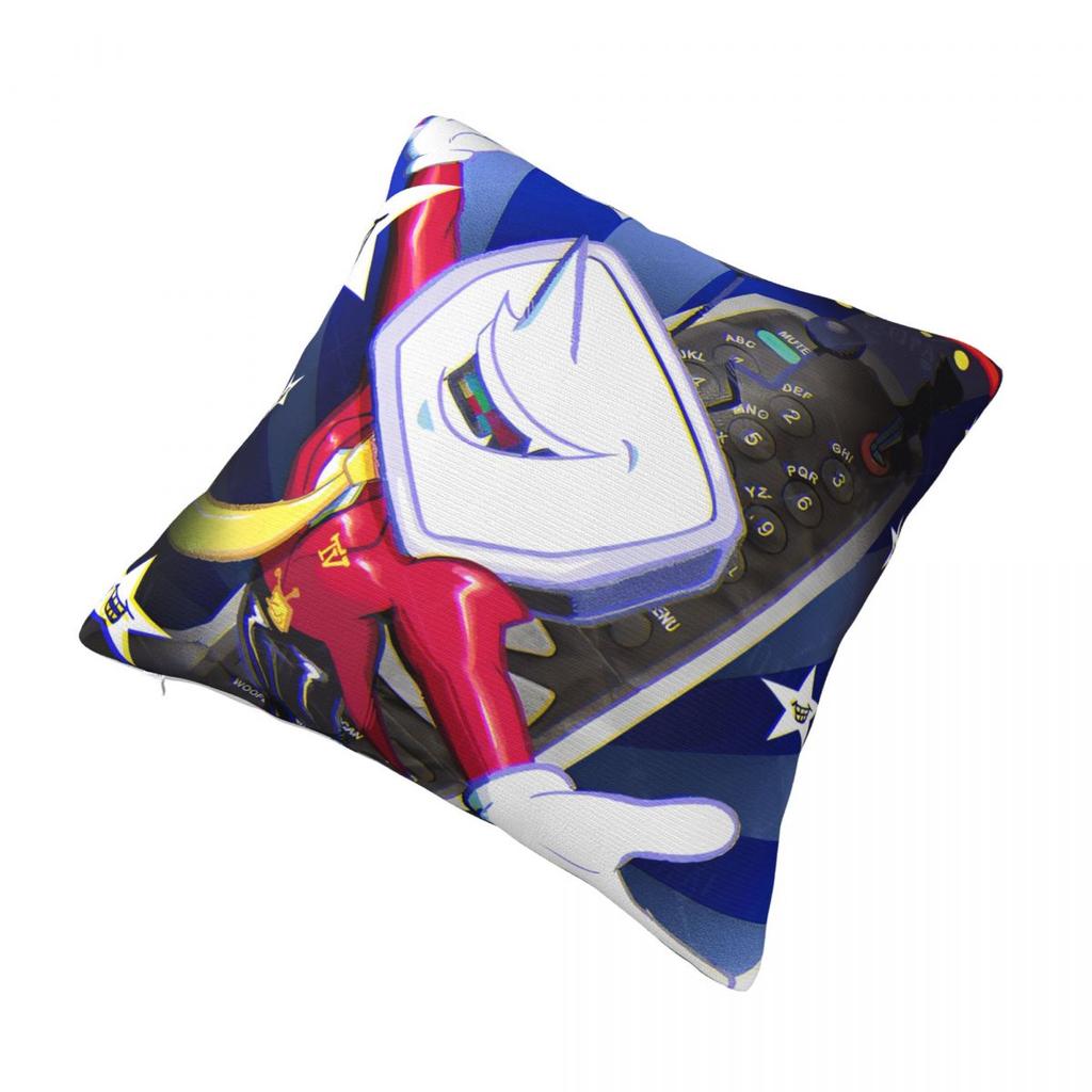 Tenna Deltarune Game Its Tv Time Pillow Cover Soft Pillow Case Cushion Cover Design Pillowcases For Chair Sofa Home Decoration