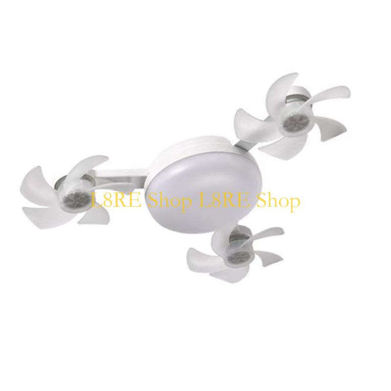 L8RE E27 Ceiling Fan with LED Light Ceiling Fan Lamp Remote Controlled Fan Ceiling Light Perfect for Bedroom and Kitchen