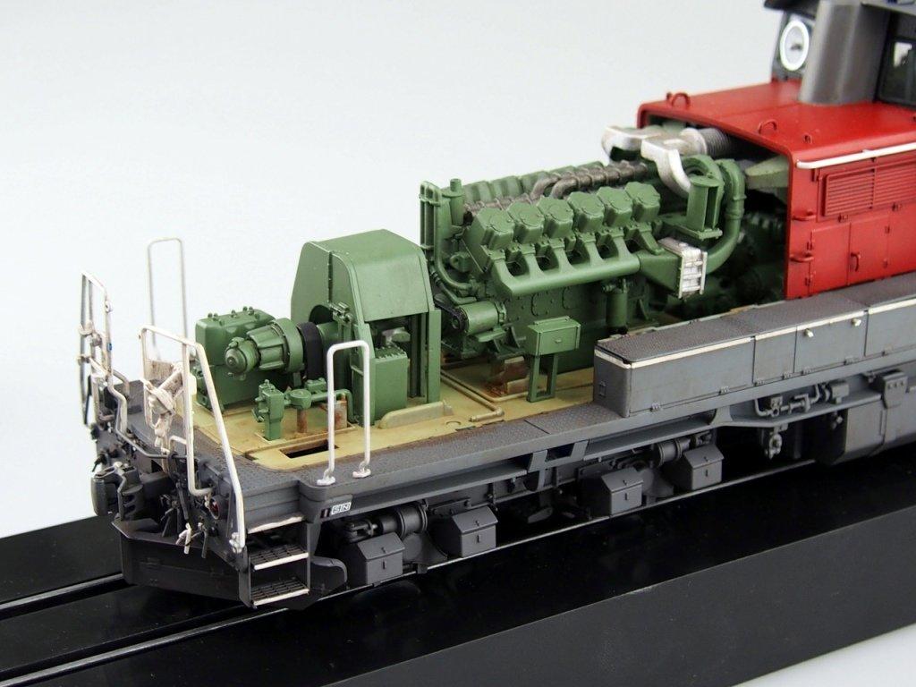 AOSHIMA Vlakové muzeum Série OJ Dieselová lokomotiva DD51 Aktualizovaná barva Super detail Plastový model 1/45 č. 3