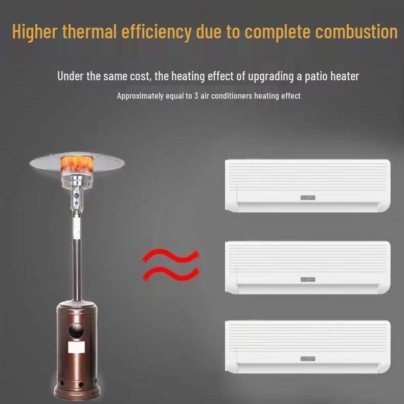 Umbrella-Shaped Gas Stove: Indoor/Outdoor LPG & Natural Gas Heater for Home or Commercial Use