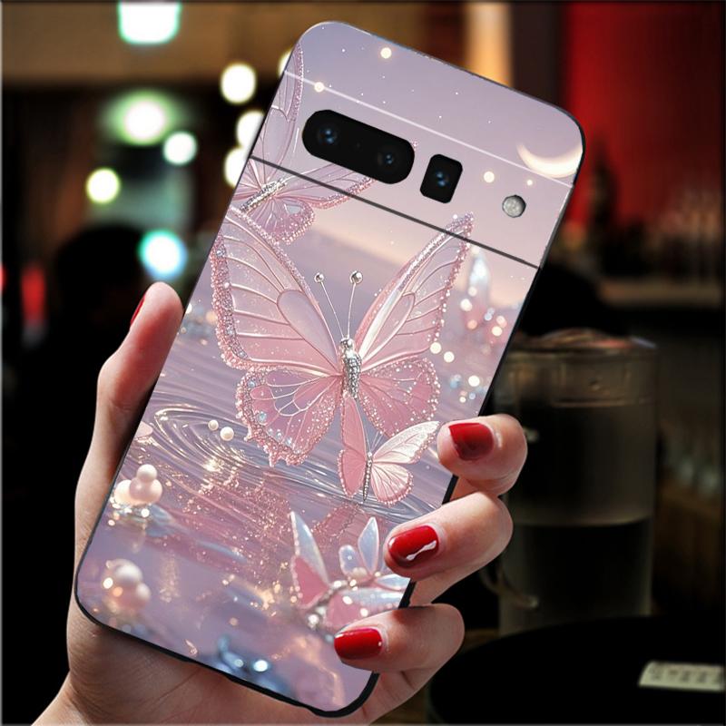 

Pink Butterfly Carcasa Funda Phone Case For Google Pixel 10 9 Pro XL 9A 8 7 6 Pro Pixel 8A 7A 6A Pixel 8 7 6 5 Case Google Pixel 8 Pro