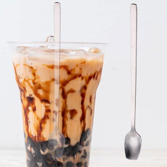 Coffee Scoop Long Handle Stir Electroplate Strong Stainless Steel Kitchen Tool