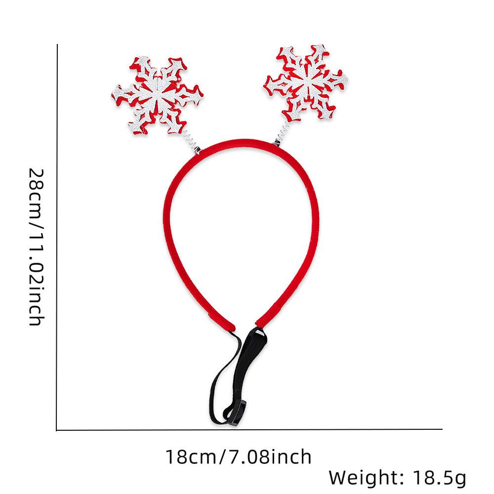 

Красочная рождественская повязка на голову для питомца с игривыми дизайнами для очаровательных праздничных питомцев 2 Snowflakes