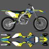 POWERZONE Custom  For SUZUKI RMZ450 2008-2017 RMZ Off road Motorcycle Stickers Customized Graphic Number Protection Kit 05