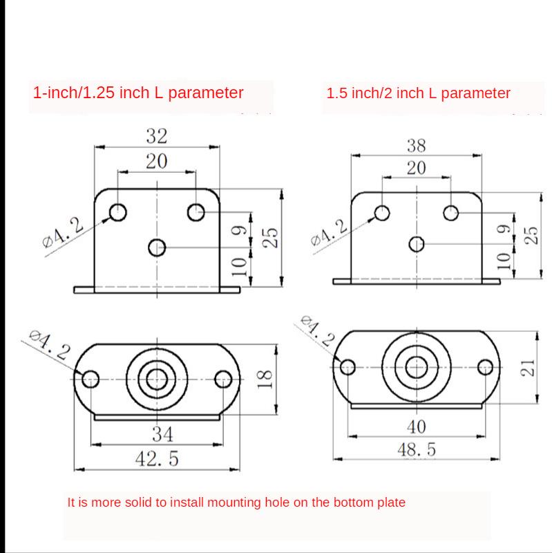 4pcs Furniture Casters Wheels Soft Rubber Swivel Caster Quite Roller Wheels for Trolley Baby Crib Bed Wheels Household Accessory